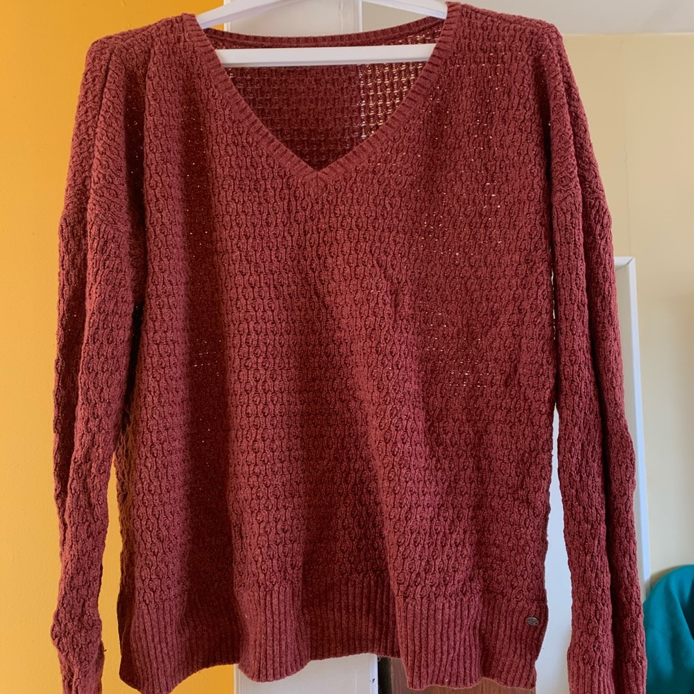 AMERICAN EAGLE🦅Pumpkin Spice V- Neck Sweater